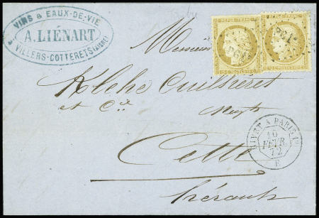 N°36 et 59 obl. losange PC 1° sur LAC, càd Givet à