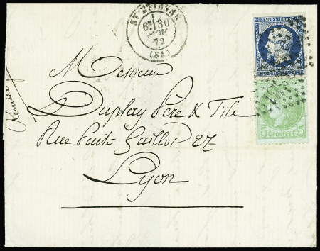 Exceptionnelle combinaison N°14A et 53 obl. GC sur