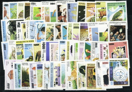 N°956BF/956DP série complète de 57 valeurs surchargées