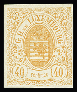 N°11 40c rouge-orange, neuf *, TB, R. Signé