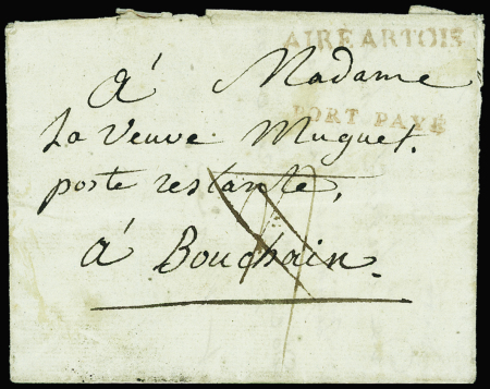 MP "Aire Artois" et "Port Payé" rouge + marque Lenain