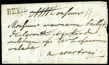 MP "BETH" (Lenain n°2), 3.6.1715, Ind 28, TB, RRR (3