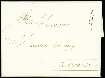MP "S.POL ARTOIS" noir (Lenain n°4), 1770, Ind 20,