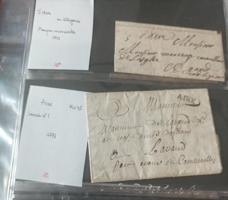 1660-1845, Collection de lettres du PAS DE CALAIS (et