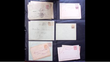 1880-1960 ENTIERS POSTAUX, certains par multiples,