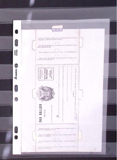 1870-71 Guerre de 1870, ensemble de huit BALLONS MONTÉS