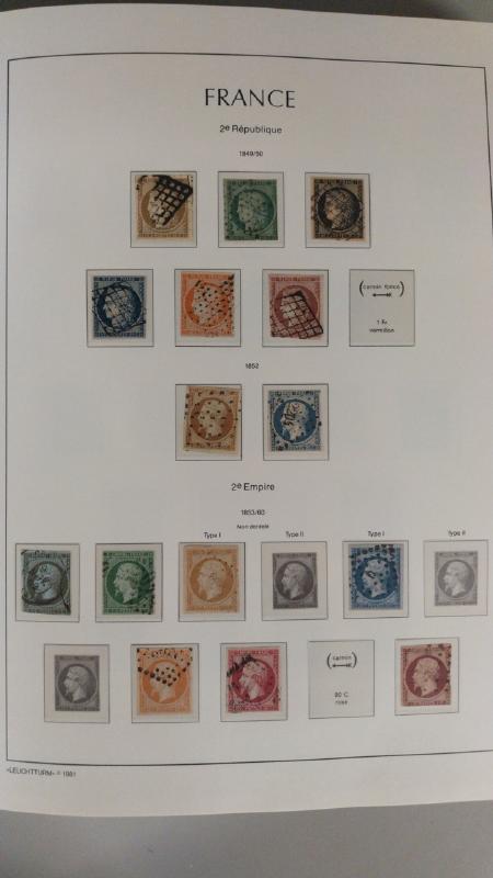 1849-2008, Collection de France en 6 volumes Leuchtturm