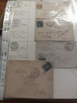 1871-1876, Etude sur le n°60 Cérès 25c bleu en détachés