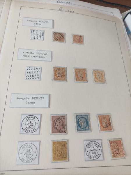 1859-1881, Collection des émissions générales des COLONIES