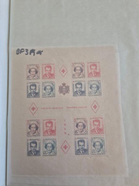 1938-1951, stock neuf de blocs de Monaco par multiples