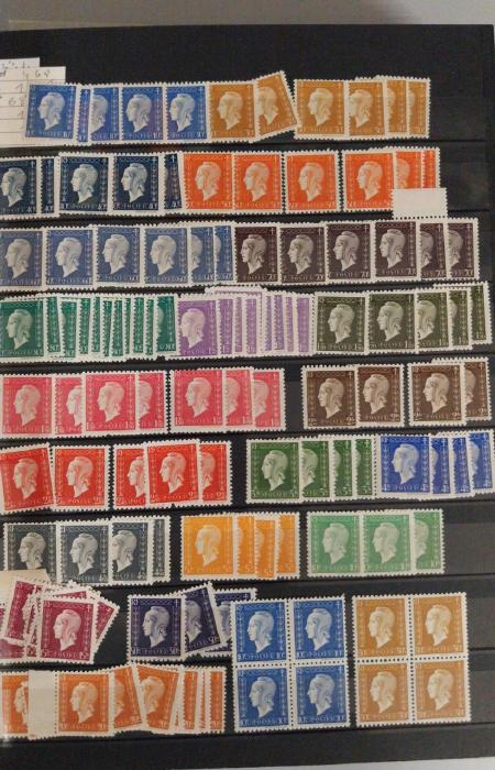 1940-1967, Accumulation de France avant 1967, en quantités