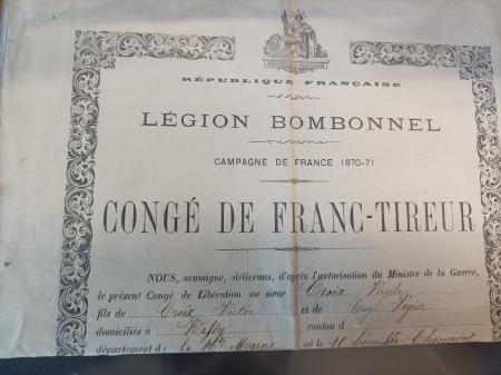 1870-1871 petit ensemble sur la guerre de 1870 dont