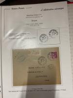 1860-1990 7 classeurs d'oblitérations variées comme