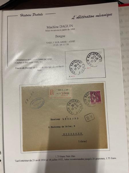 1860-1990 7 classeurs d'oblitérations variées comme