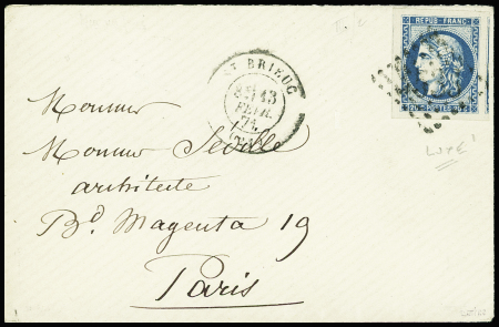 N°46B avec marges maximales, entouré par deux voisins,