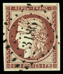 N°6 1f carmin, obl. PC 3186 de Sainte-Marie-aux-Mines,