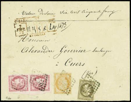 Rare affranchissement tricolore en 3 émissions dont