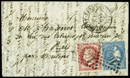 N°32 + 45C OBL GC 1053 + T17 "Clermont Ferrand (62)"