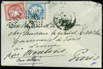 BELGIQUE - N°29B + 49 OBL GC 532 CAD Bordeaux (très