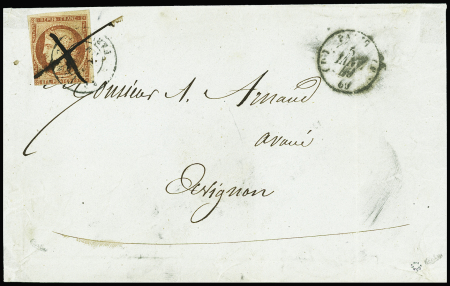 Rarissime càd Route n°7 / Paris 5 janv 49 + plume sur