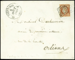 Rarissime oblitération Type 12 cachet demi fleuron