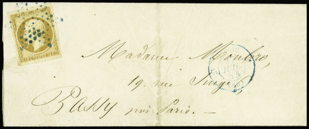 Rarissime étoile bleue sur N°9 10c Présidence, belles