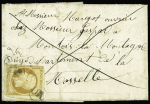 Rare cachet OR (origine rurale) frappé deux fois sur