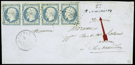 Cursive "27 Terminiers" +T15 Orgeres (27), Eure-et-Loir,