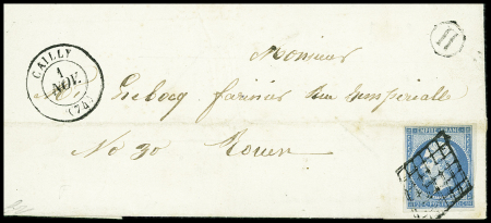 Rare grille de Cailly (74) sur n°14B sur LAC du 1er