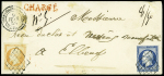 Rare enveloppe CHARGEE du Corps expéditionnaire d'Italie