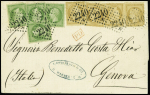 N°20 (x4) +59 (x4) obl. GC 2240 sur lettre de Marseille