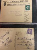 1901-1972 Jolie collection de timbres seuls sur lettres