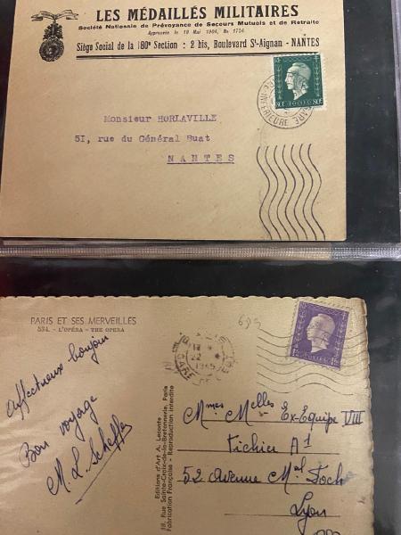 1901-1972 Jolie collection de timbres seuls sur lettres