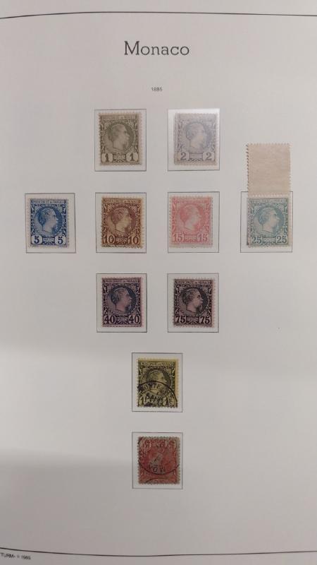 1885-2024 Collection neuve de Monaco en 6 albums, avec