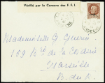 N°517 obl "Lamastre Ardèche" (3.7.44) sur lettre avec bande imprimée en noir "Vérifié par la Censure des FFI". TB