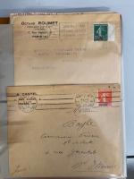 1907-1936 100 lettres et cartes postales affranchies