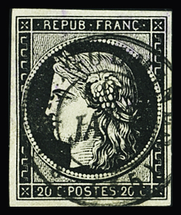 CaD T15 Sarreguemines 10 janv 49 sur n°3a 20c noir