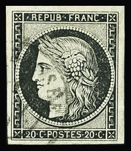 CaD T15 de La Bassée (57), Nord, sur n°3a 20c noir