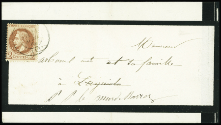 N°26 2c rouge-brun avec double variété "boule sous