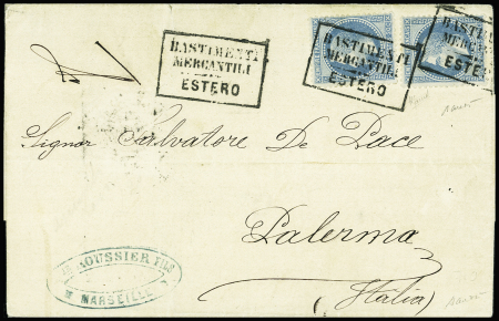 Très rare oblitération BASTIMENTI MECANTILI ESTERO