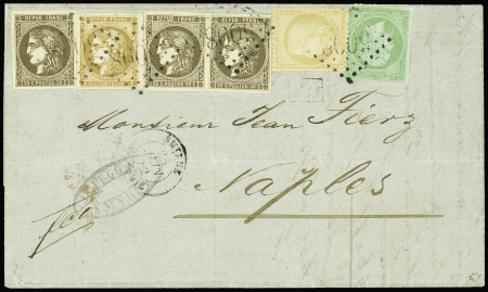 SMYRNE N°35 (ld) +43 +47 (1 ex. et 1 paire) +59 obl.