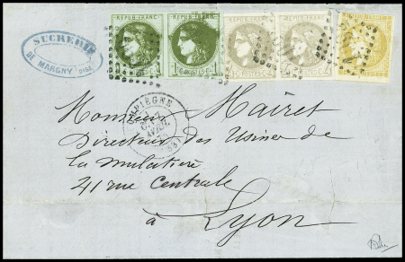 N°41Bb 4c gris-lilas en paire + n°39C en paire (dont