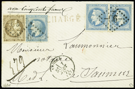 N°47e variété R relié au cadre +29A +29B en paire (1