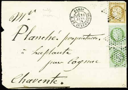 Lettre annonce avec 4 annonces (Vins, crayon, lingerie,