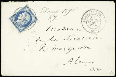 Càd Versailles Senat sur N°60C sur enveloppe avec sceau