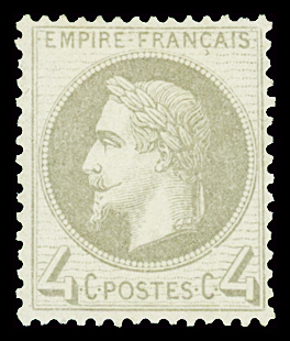 N°27A 4c gris, neuf *, TB. Signé Calves