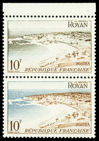 N°978 10f Royan, variété marée noir sur le littorale
