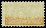 N°145 2fr orange, variété recto verso partiel, neuf