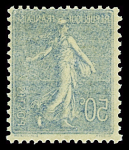 N°161 50c bleu, variété recto verso, neuf **, TB. et