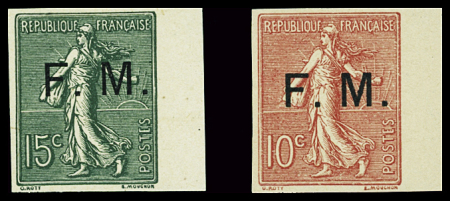 N°3b et 4b, les 2 valeurs non dentelé, neuf **, TB.